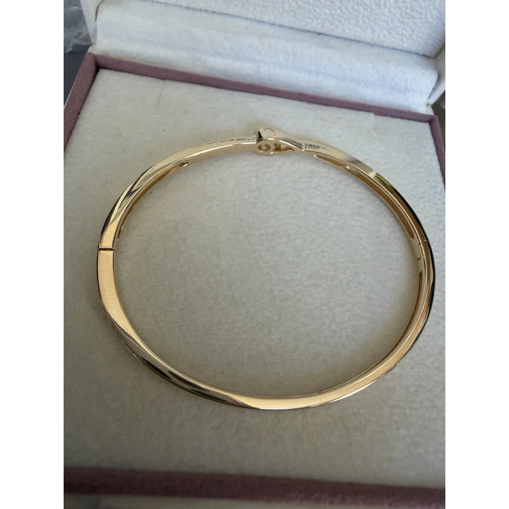 Pandora Infinite Lab-grown Diamond Bangle 0.25 carat tw 14k Gold Sz 1 (6 Inches) - Picture 8 of 14
